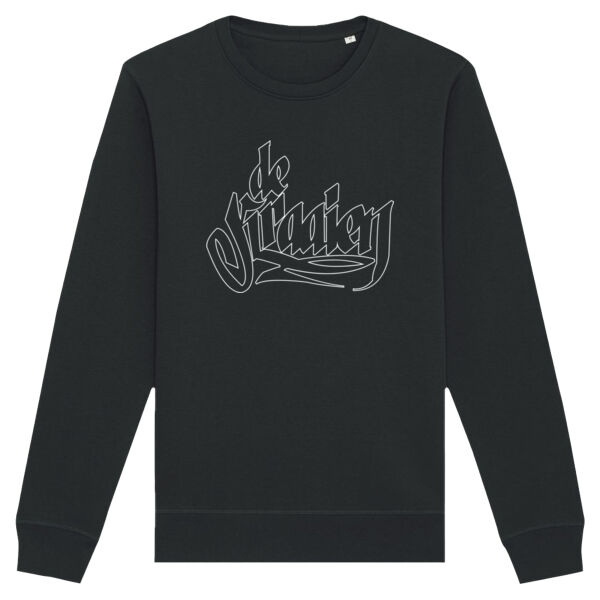 De Kraaien Black & White Graffiti Sweater – Unisex Thumbnail